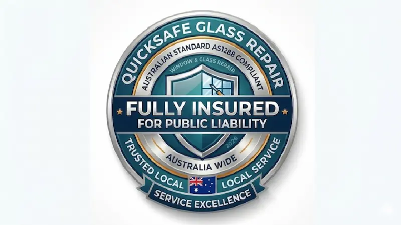 Current Public Liability Insurance for Quicksafe glass