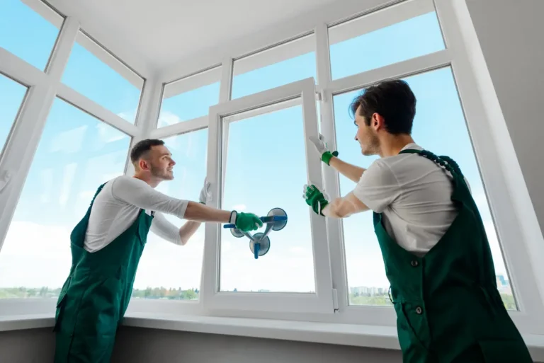 Glazier completing a professional window glass replacement in Oakleigh